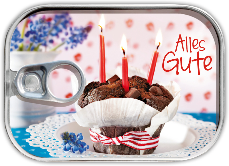 Dosenpost "Alles Gute"