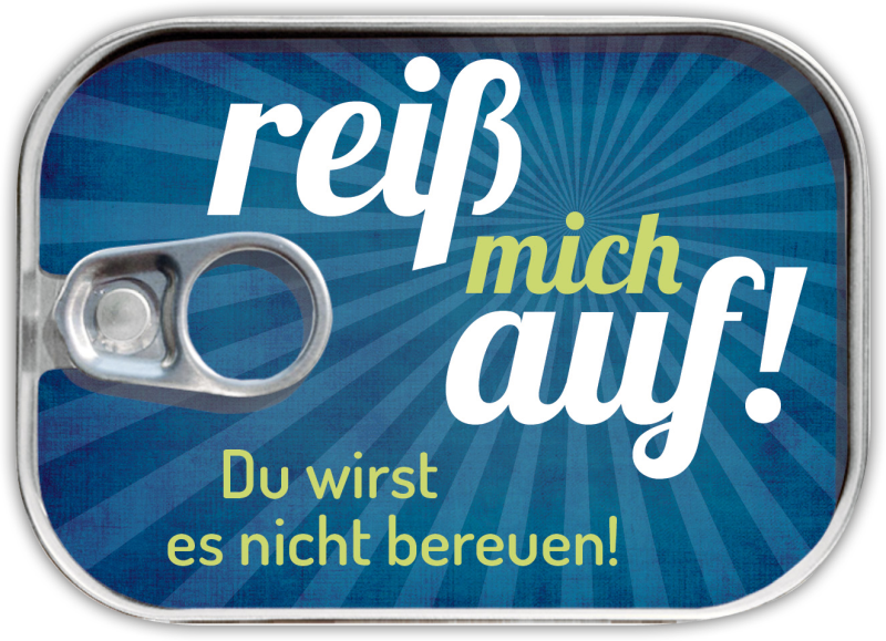Dosenpost "reiß mich auf"