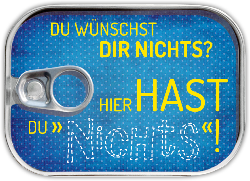 Dosenpost "Nichts"