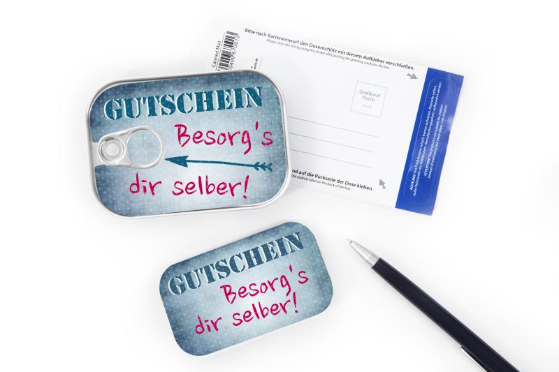 Dosenpost "Gutschein"