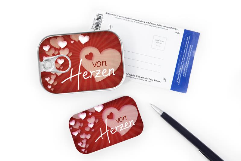 Dosenpost "von Herzen"