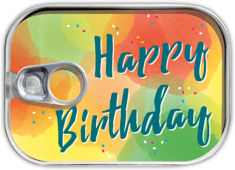 Dosenpost "Happy Birthday "