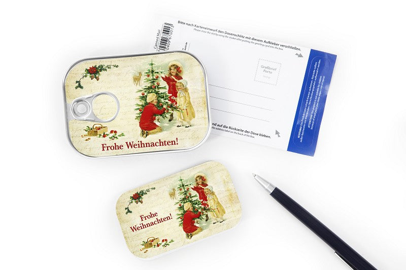 Dosenpost  "Frohe Weihnachten"