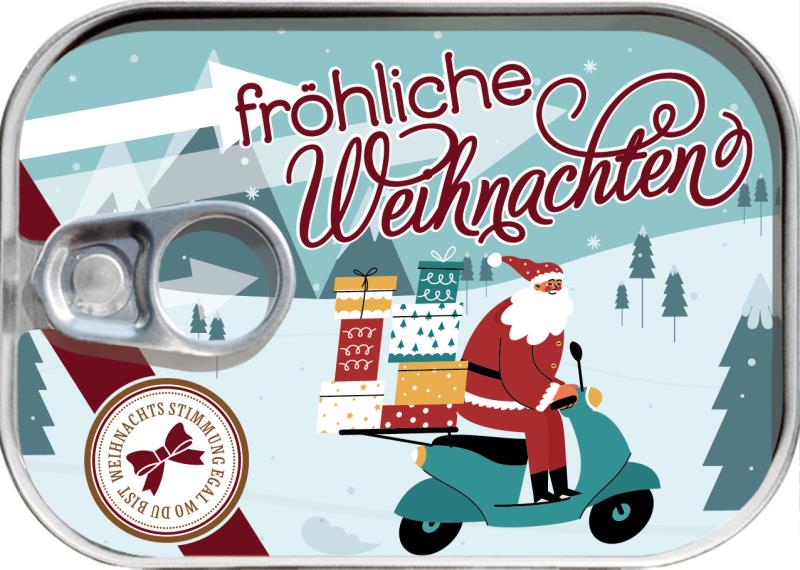 Dosenpost "Fröhliche Weihnachten"