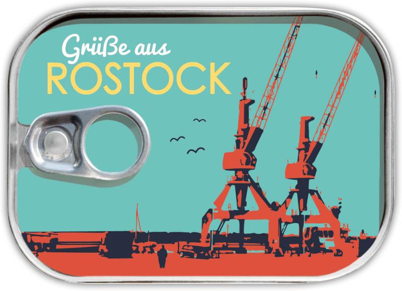 Dosenpost Krane - Grüße aus Rostock