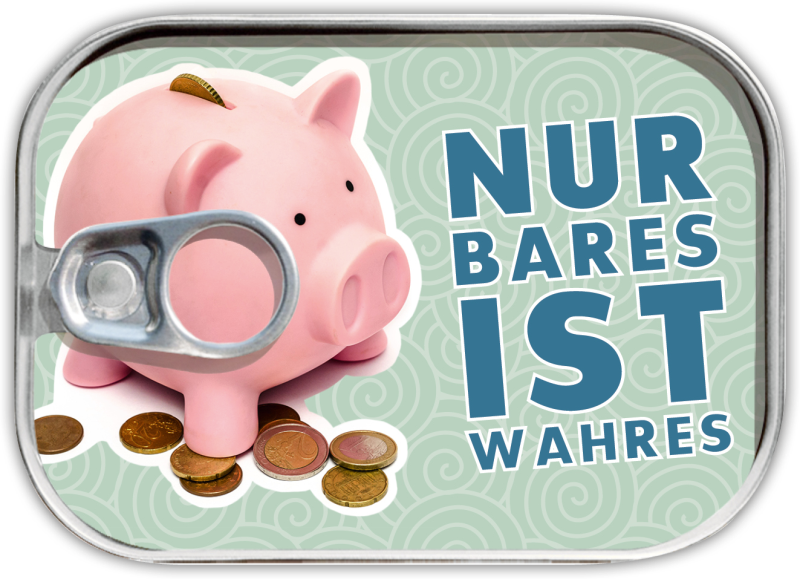 Dosenpost "Nur Bares ist Wahres"