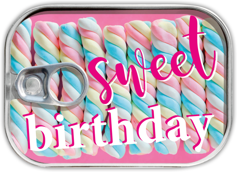Dosenpost "sweet Birthday"