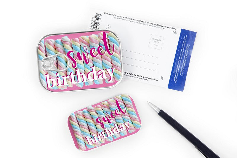 Dosenpost "sweet Birthday"