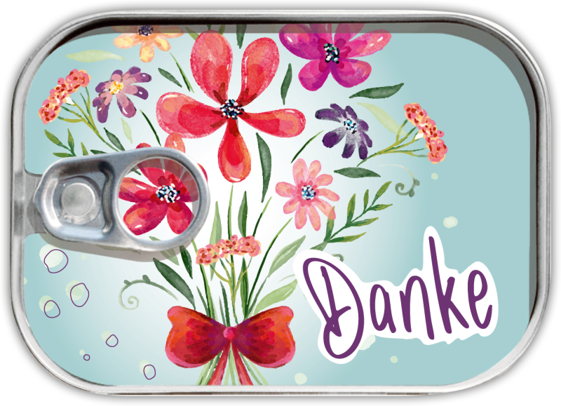 Dosenpost "Danke"