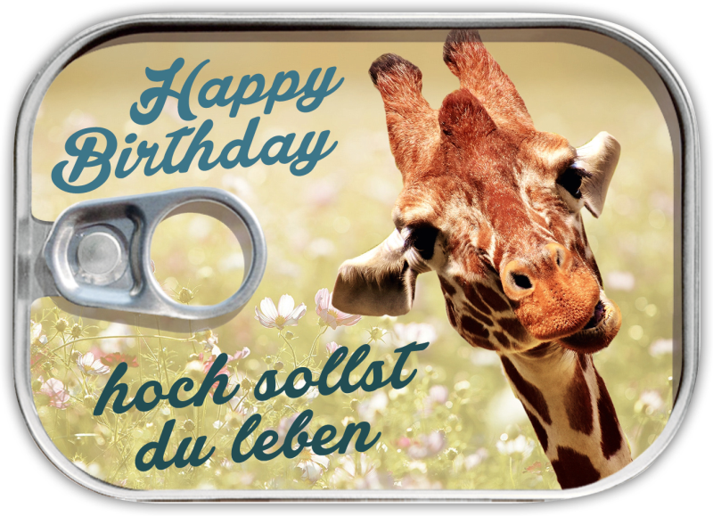 Dosenpost "Happy Birthday - Hoch sollst du leben"