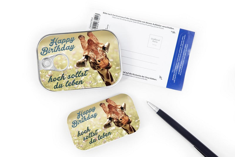 Dosenpost "Happy Birthday - Hoch sollst du leben"