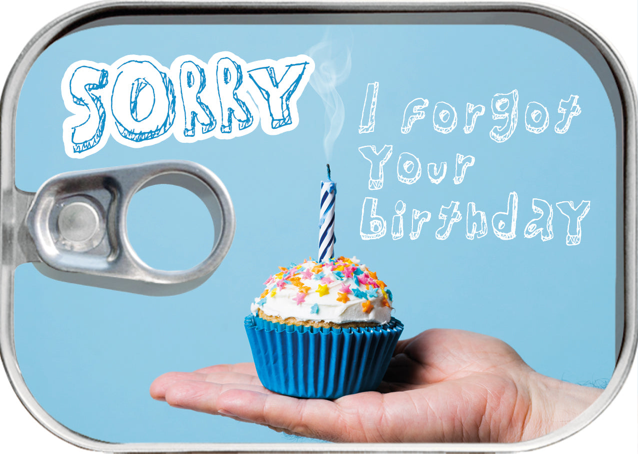 Dosenpost "Sorry I forgot"