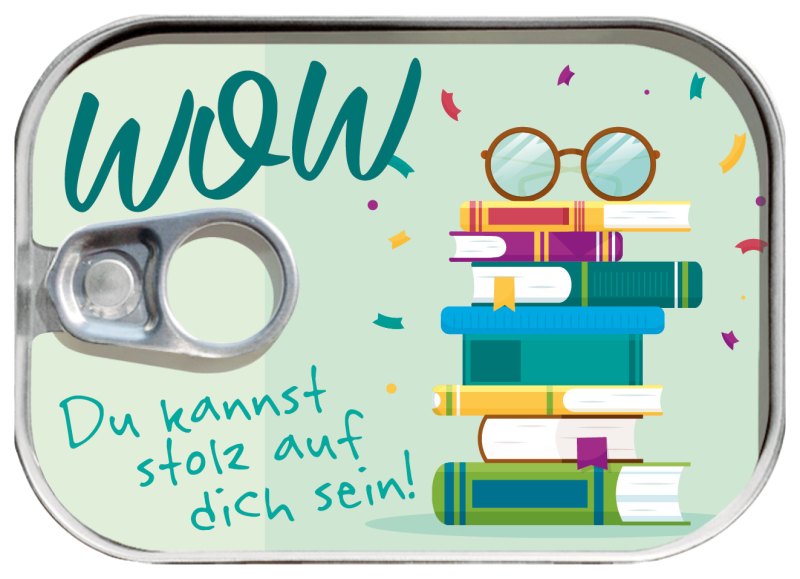 Dosenpost "WOW Du kannst stolz auf dich sein"