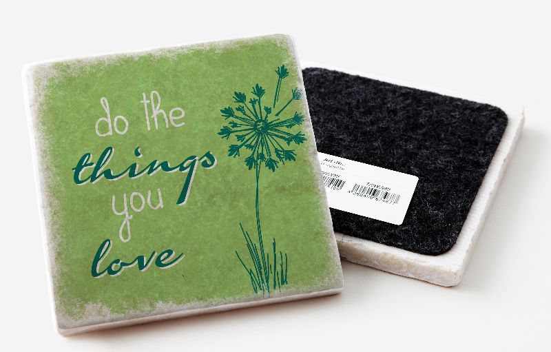 Marmoruntersetzer "do the things you love"