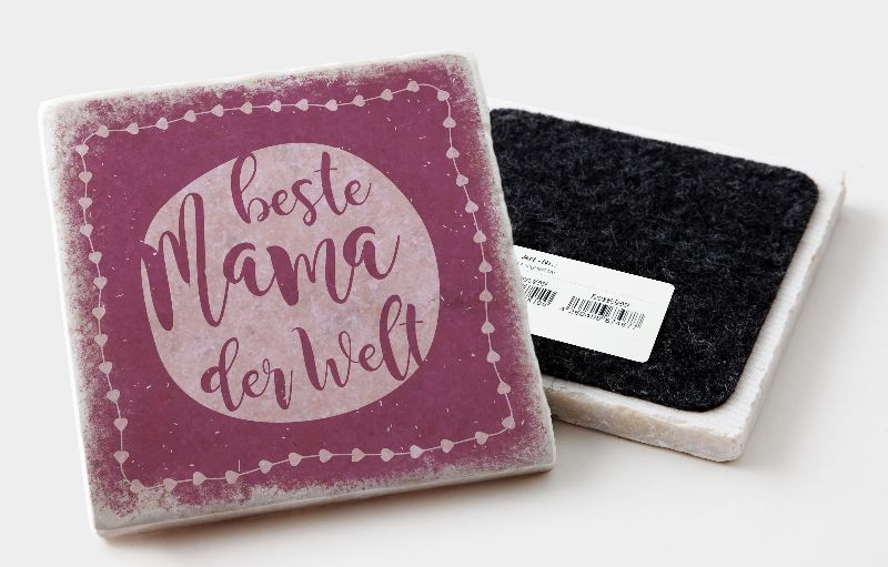 Marmoruntersetzer "beste Mama der Welt"