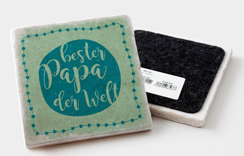 Marmoruntersetzer "bester Papa der Welt"
