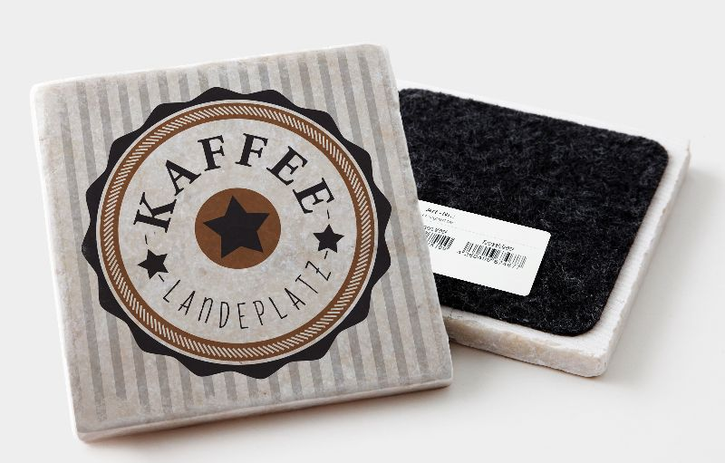 Marmoruntersetzer "Kaffeelandeplatz"
