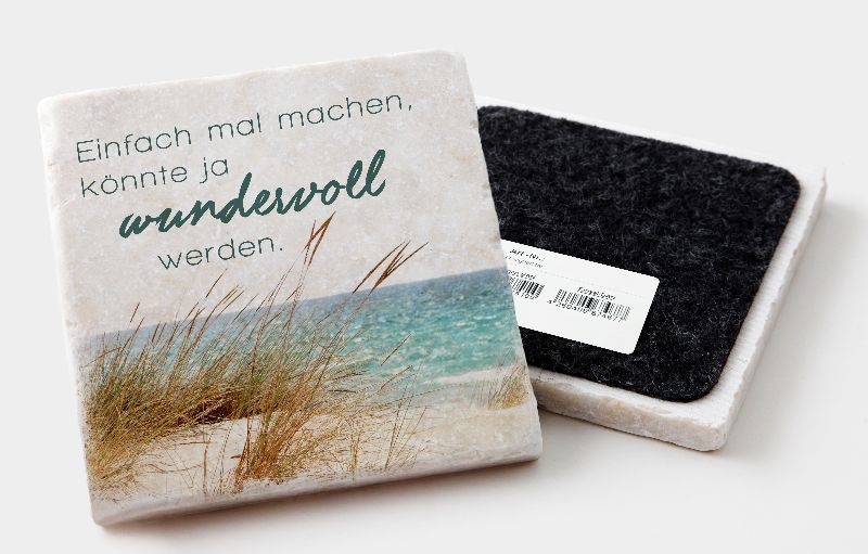 Marmoruntersetzer "Einfach mal machen, könnte …"