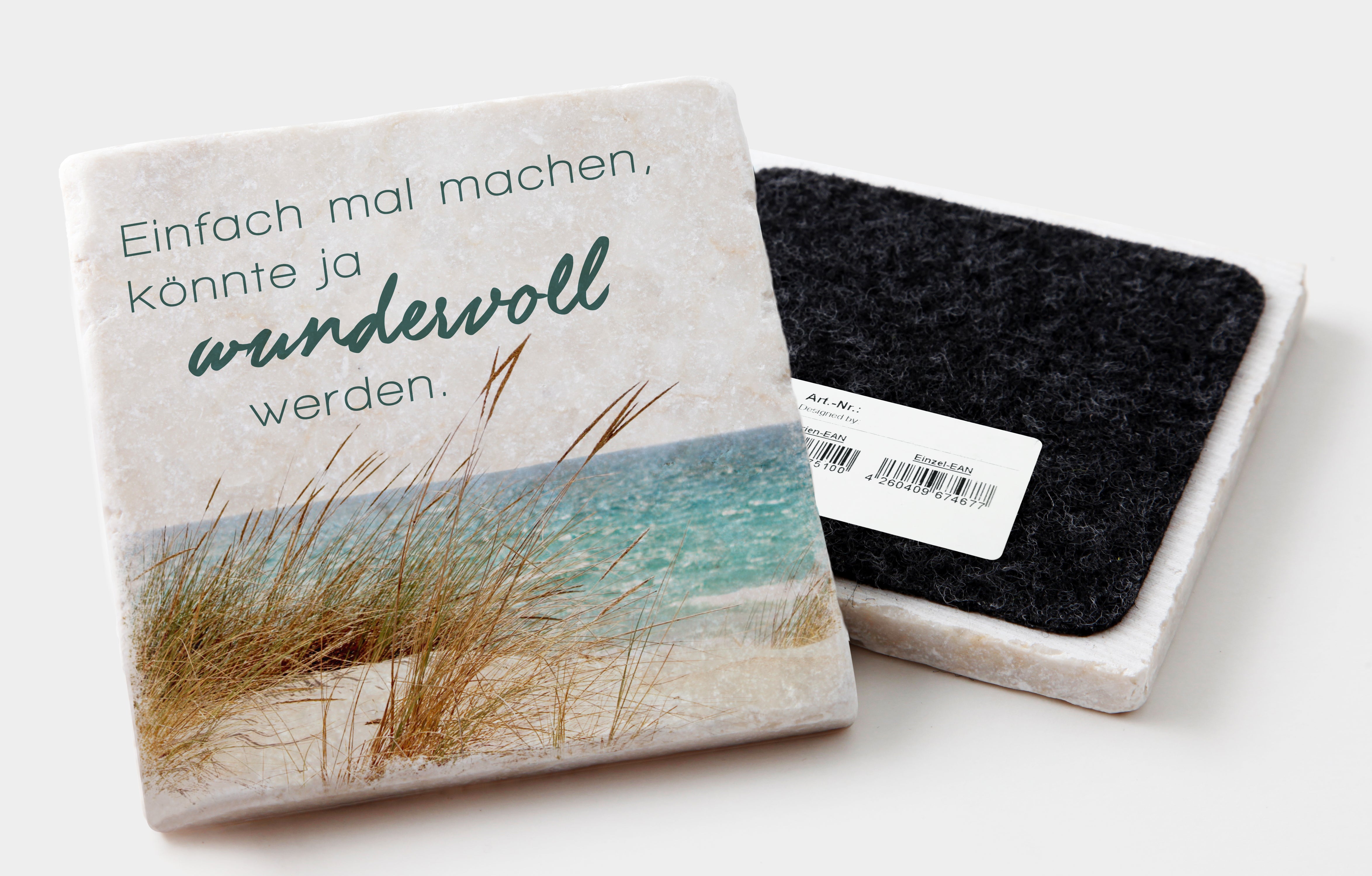 Marmoruntersetzer "Einfach mal machen"