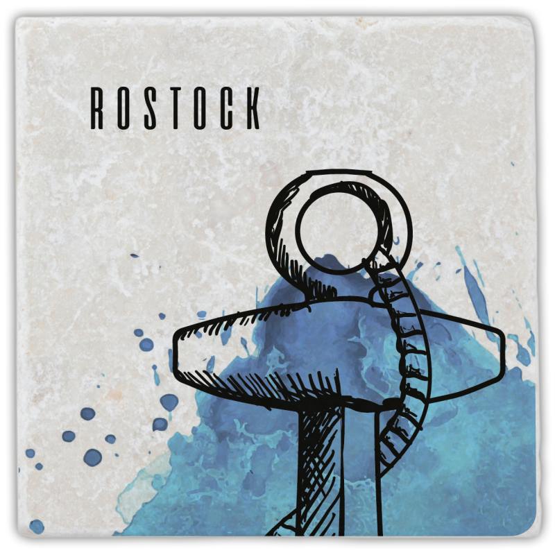 Marmoruntersetzer Rostock Anker 1/2