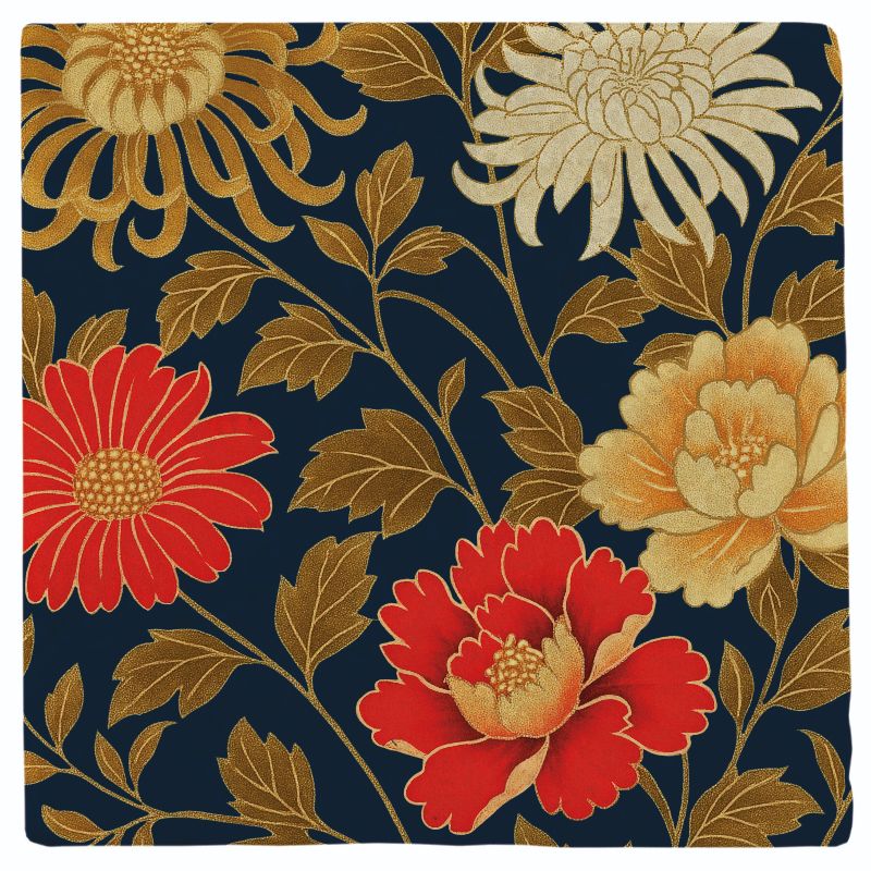 Marmoruntersetzer "Chrysantheme"