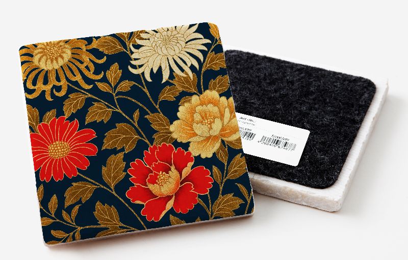 Marmoruntersetzer "Chrysantheme"
