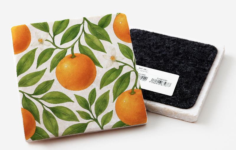 Marmoruntersetzer "Orange"