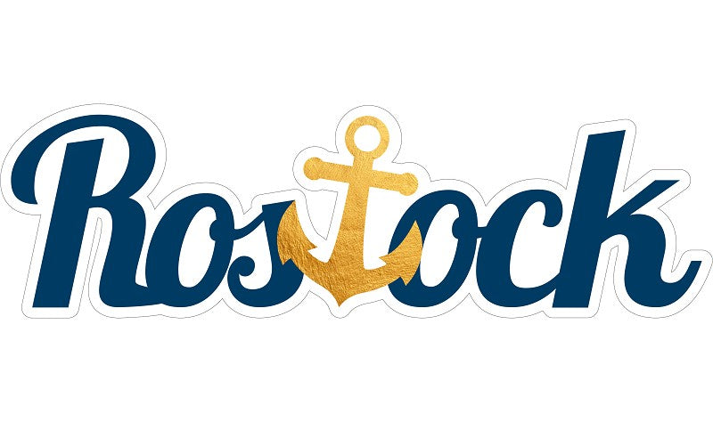 Dekoschild Schriftzug Rostock