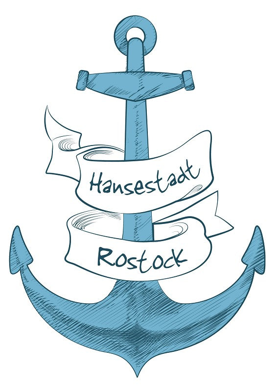 Dekoschild Anker Rostock