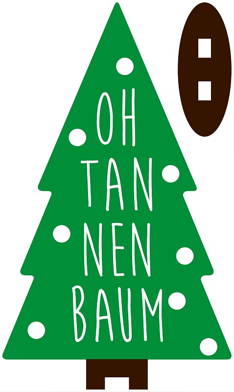 Dekoschild Weihnachten Tannenbaum