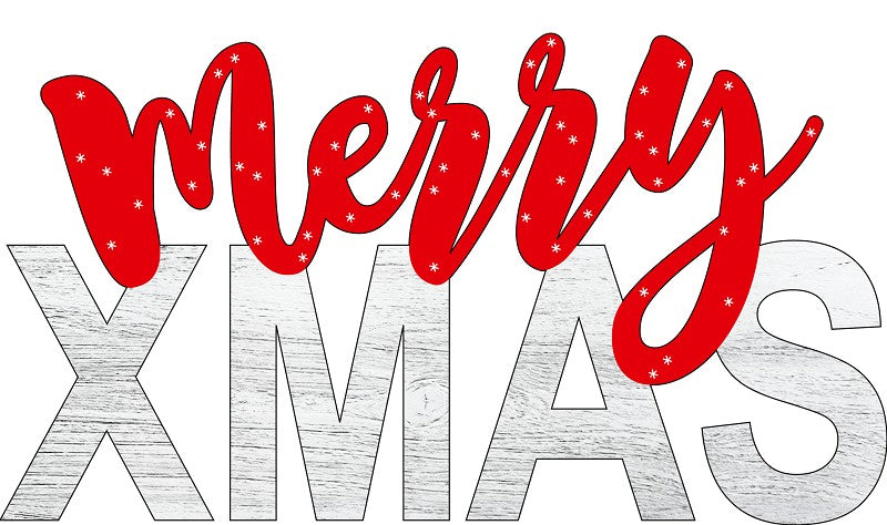 Dekoschild merry XMAS