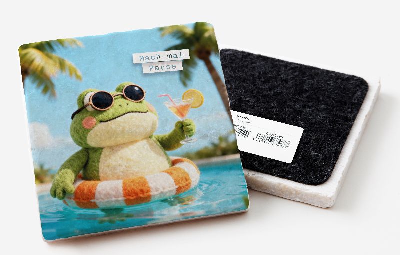 Marmoruntersetzer Falunies "Frosch"