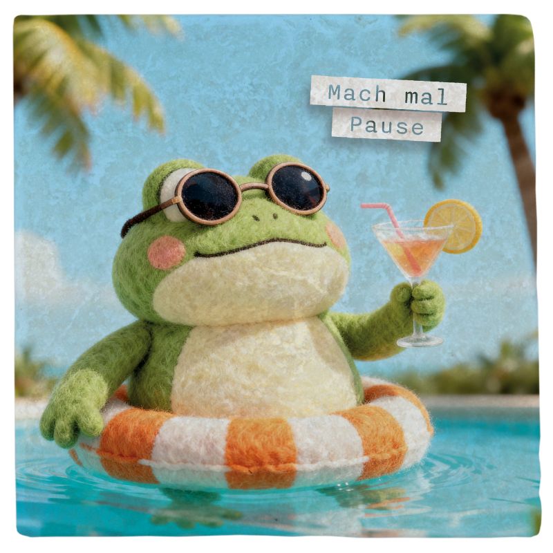 Marmoruntersetzer Falunies "Frosch"