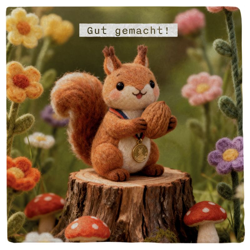 Marmoruntersetzer Falunies "Eichhörnchen"