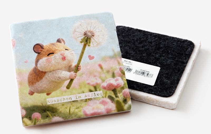 Marmoruntersetzer Falunies "Hamster"