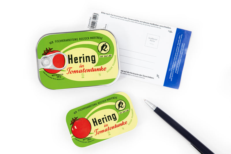 Dosenpost "Hering in Tomatentunke"