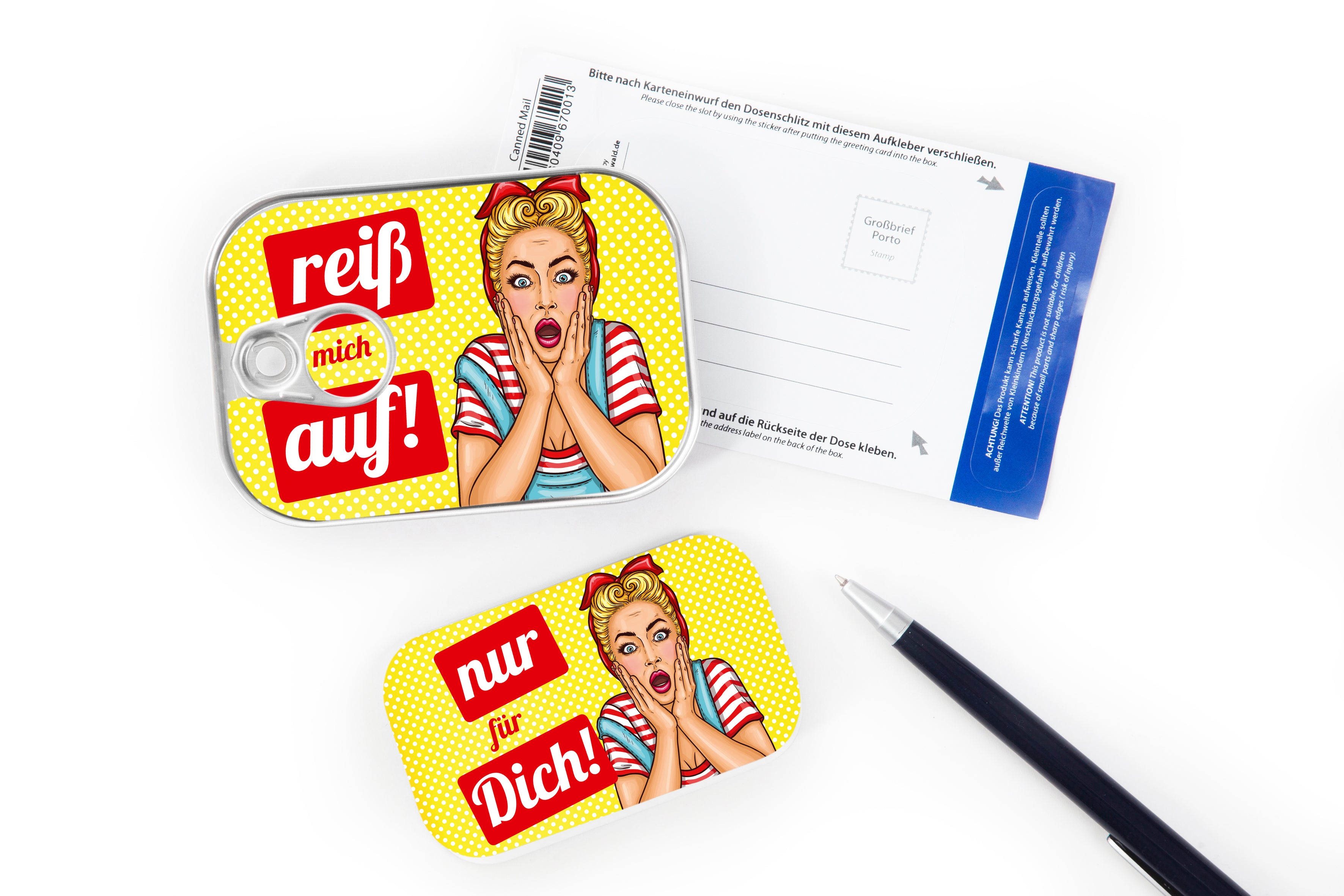 Dosenpost "reiß mich auf"