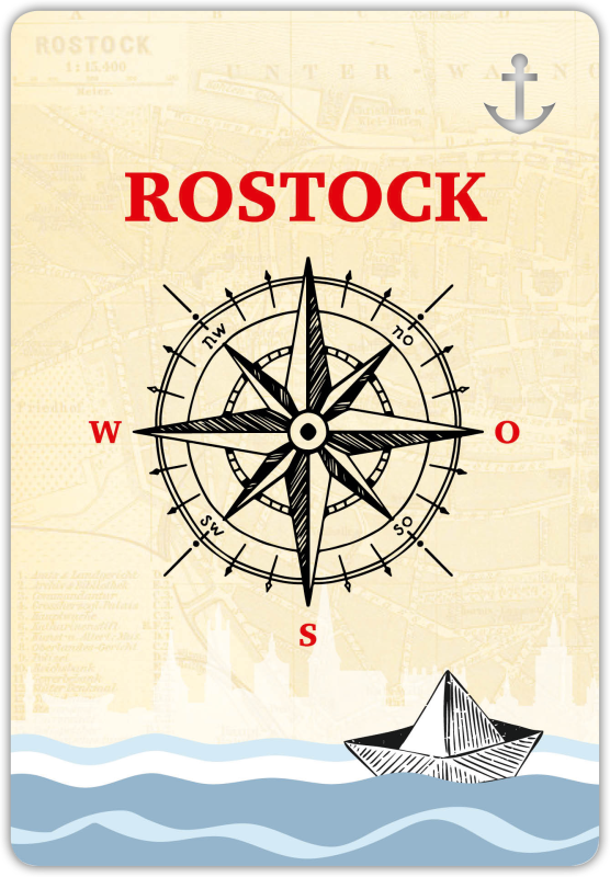 Postkarte unser Finne Rostock