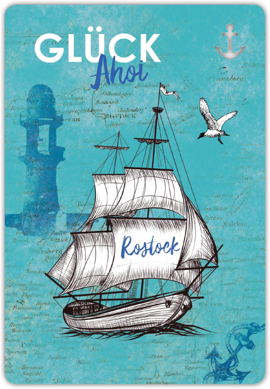 Postkarte unser Finne Rostock Schiff