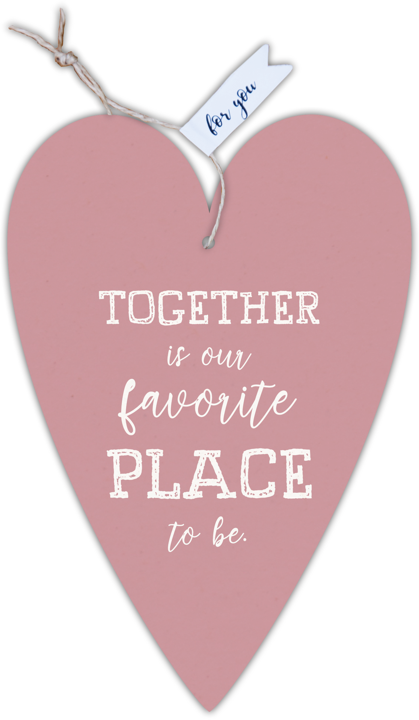 Herzkarte unser Finne "Together is our…"
