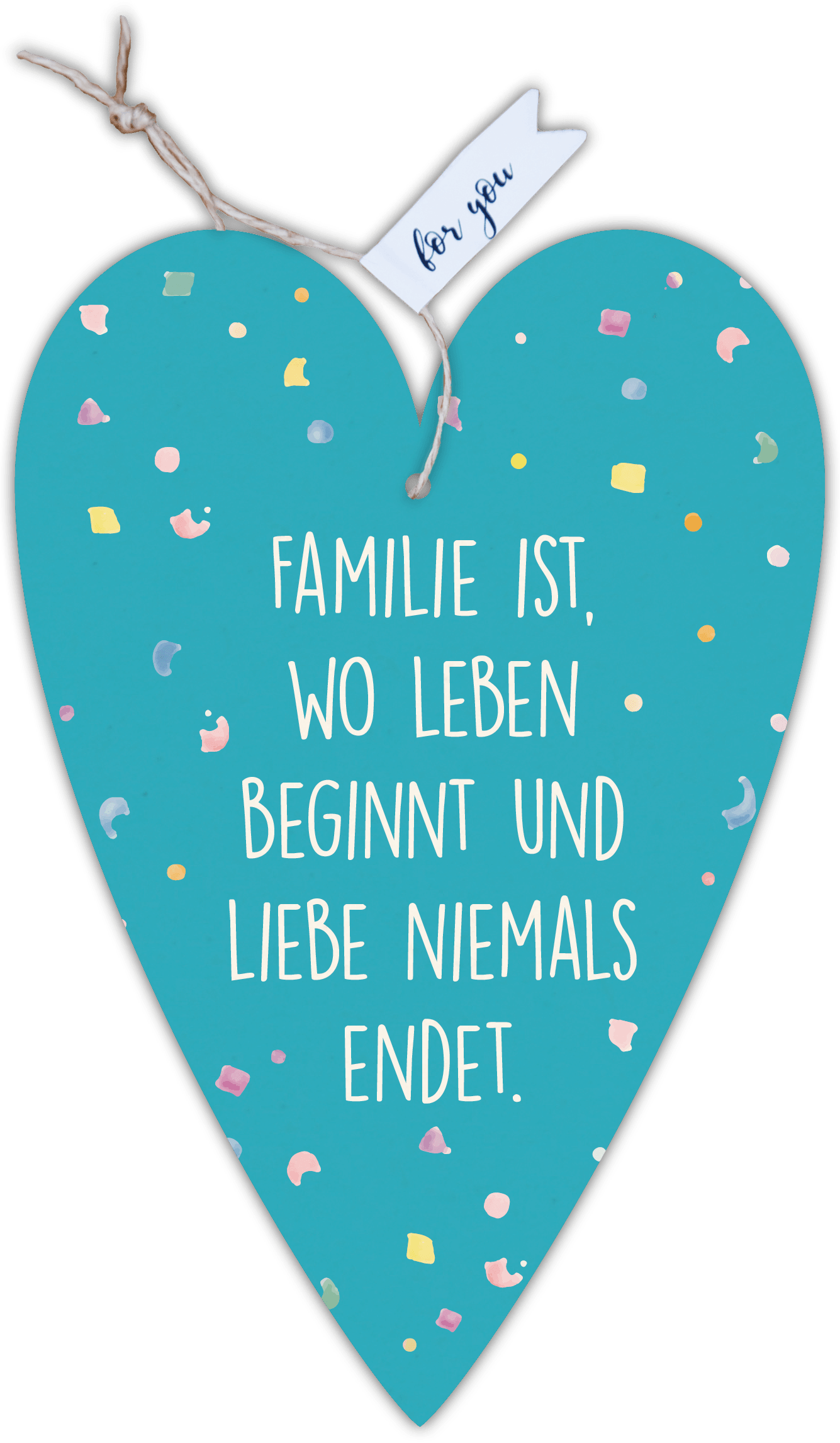 Herzkarte unser Finne "Familie …"