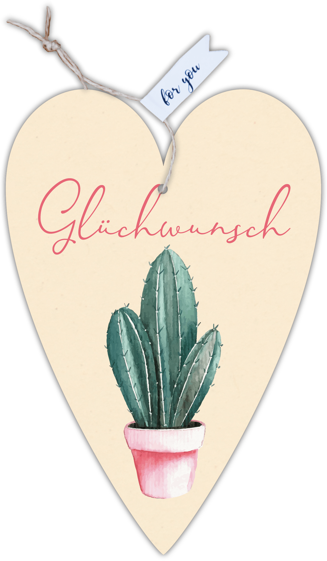 Herzkarte unser Finne "Glückwunsch"