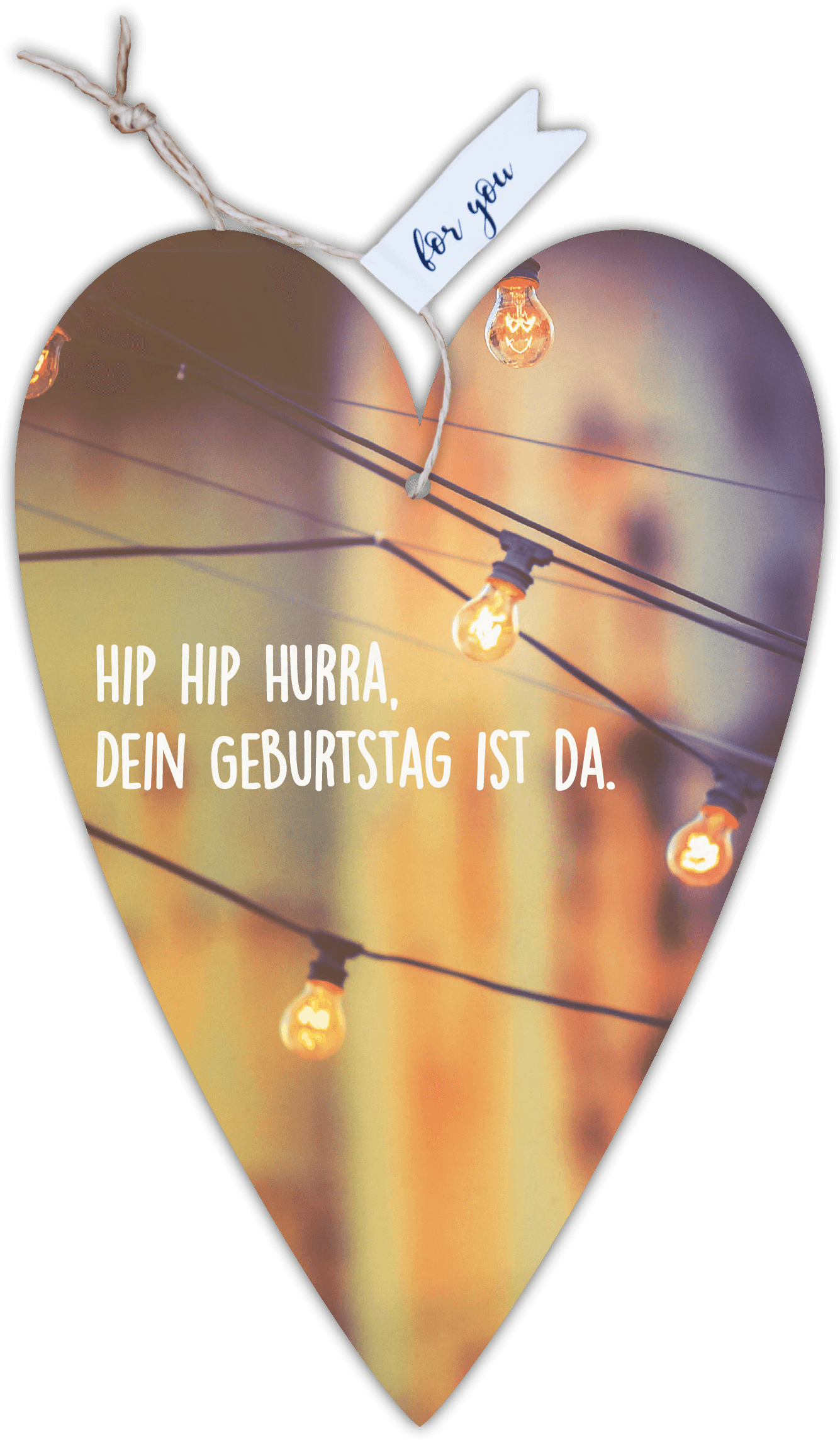 Herzkarte unser Finne "Hip Hip hurra"