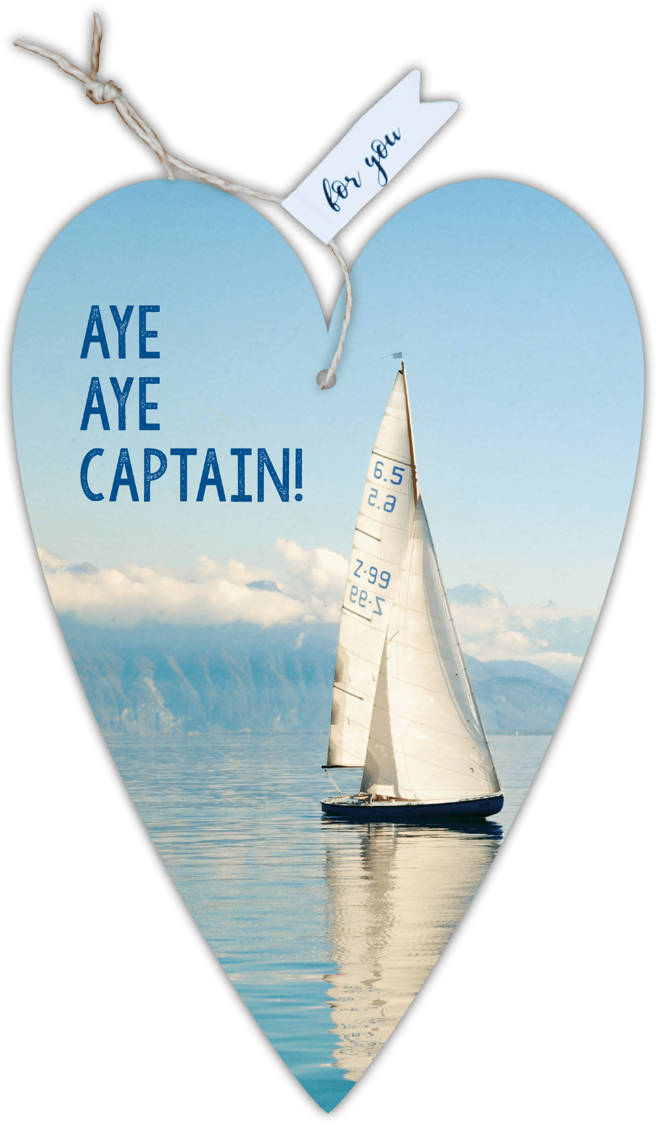 Herzkarte unser Finne "Aye Aye Capitain"