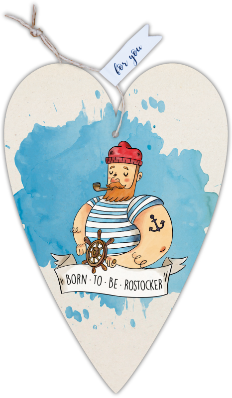 Herzkarte unser Finne Rostock Seemann