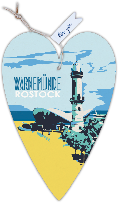 Herzkarte unser Finne Rostock Warnemünde