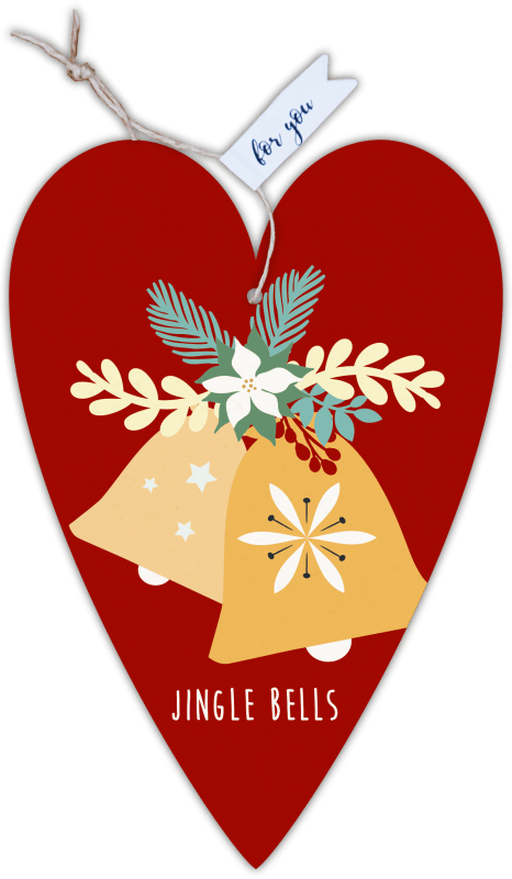 Herzkarte unser Finne "Jingle Bells"