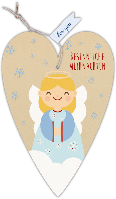 Herzkarte unser Finne "Besinnliche Weihnachten"
