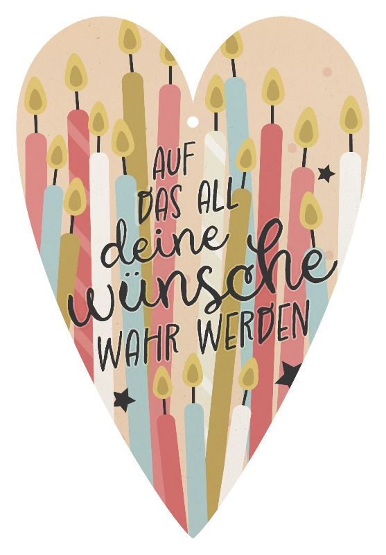 Herzkarte unser Finne "Wünsche wahr werden"