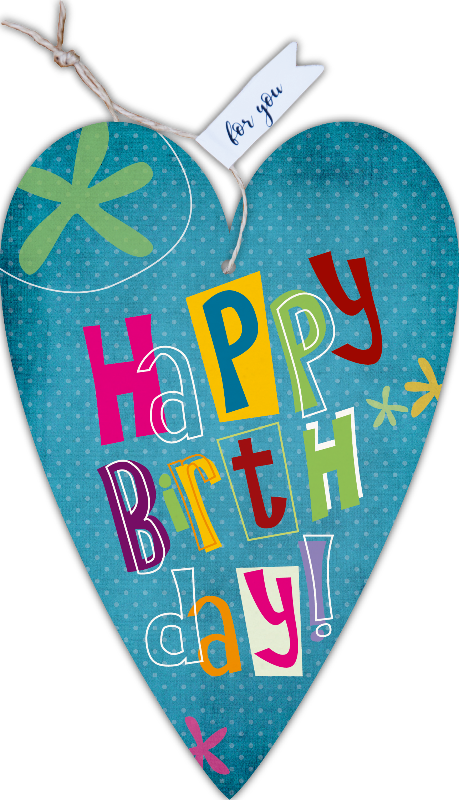 Herzkarte unser Finne "Happy Birthday"